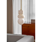 Lampada a sospensione in alabastro