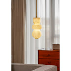 Lampada a sospensione in alabastro