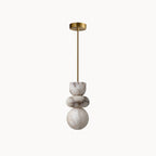 Lampada a sospensione in Alabastro Rauduvyn Modern Totem