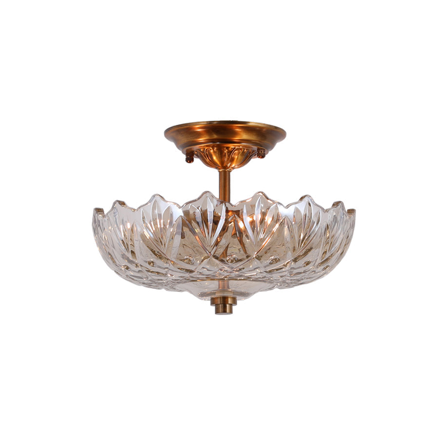 Lampada da soffitto Alaina in vetro