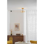 Lampada da soffitto Alaina in vetro