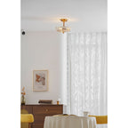 Lampada da soffitto Alaina in vetro