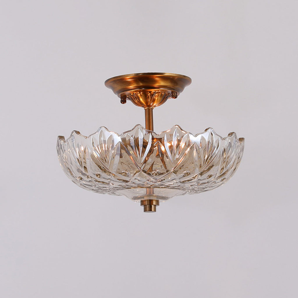Lampada da soffitto Alaina in vetro