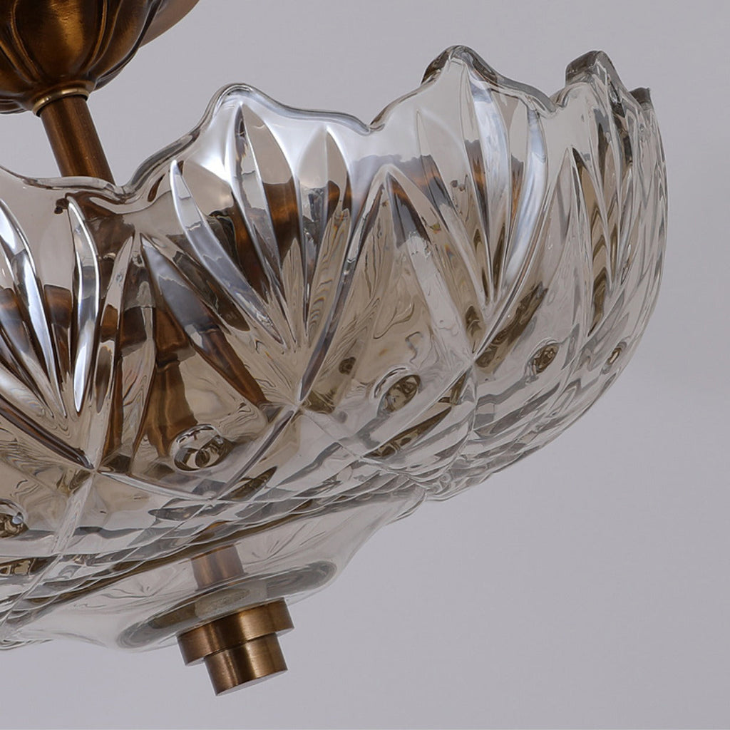 Lampada da soffitto Alaina in vetro