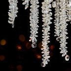 Lustra Lux Lampadario Elegante con Rami di Cristallo Oro