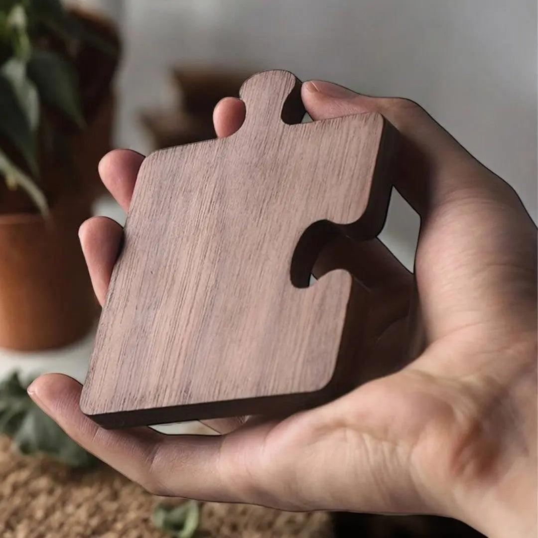 Sottobicchieri Puzzle in Noce Alderon