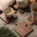 Sottobicchieri Puzzle in Noce Alderon