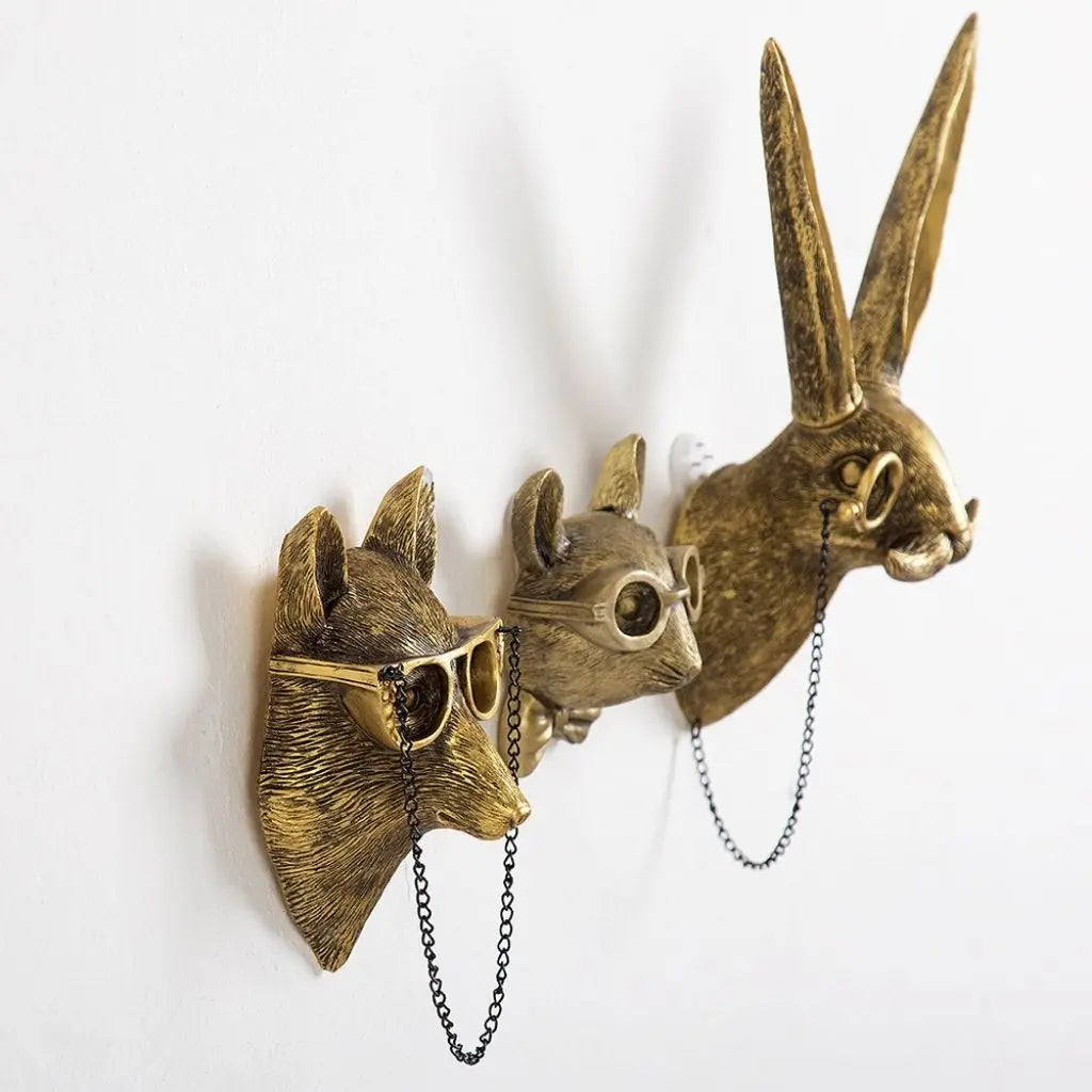 Decorazione da parete in bronzo animale Aldric