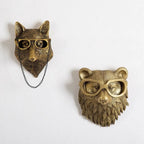 Decorazione da parete in bronzo animale Aldric