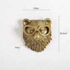Decorazione da parete in bronzo animale Aldric