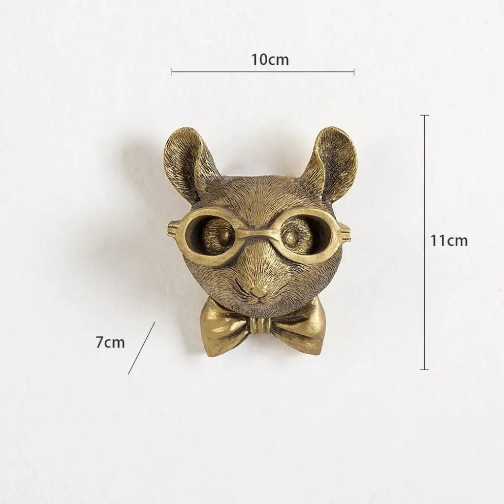 Decorazione da parete in bronzo animale Aldric