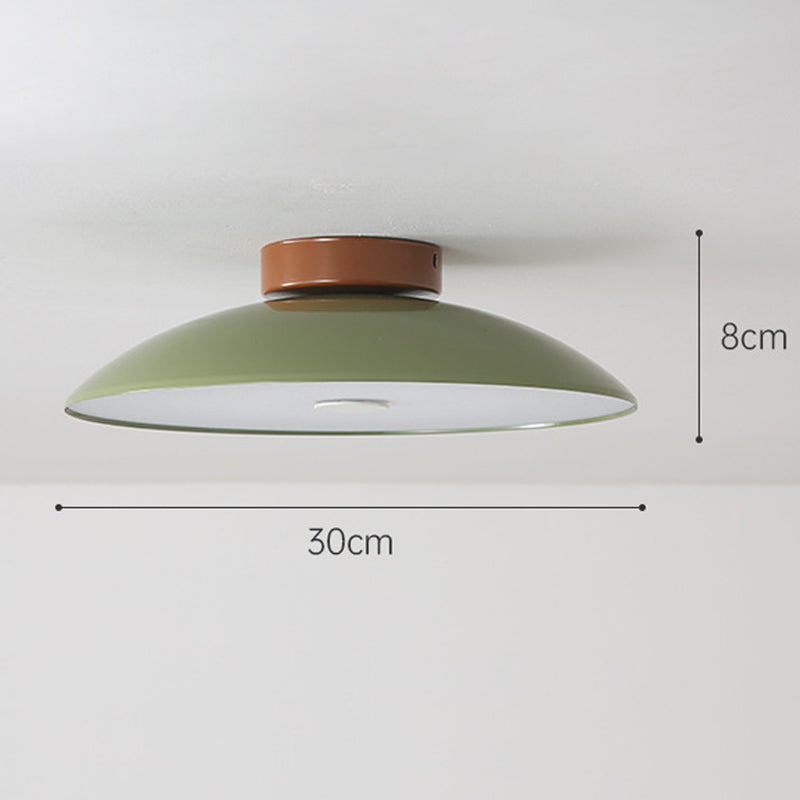 Lampada da soffitto Alins – Metallo – Bianco – Ø 30 cm – Minimalista per soggiorno e corridoio