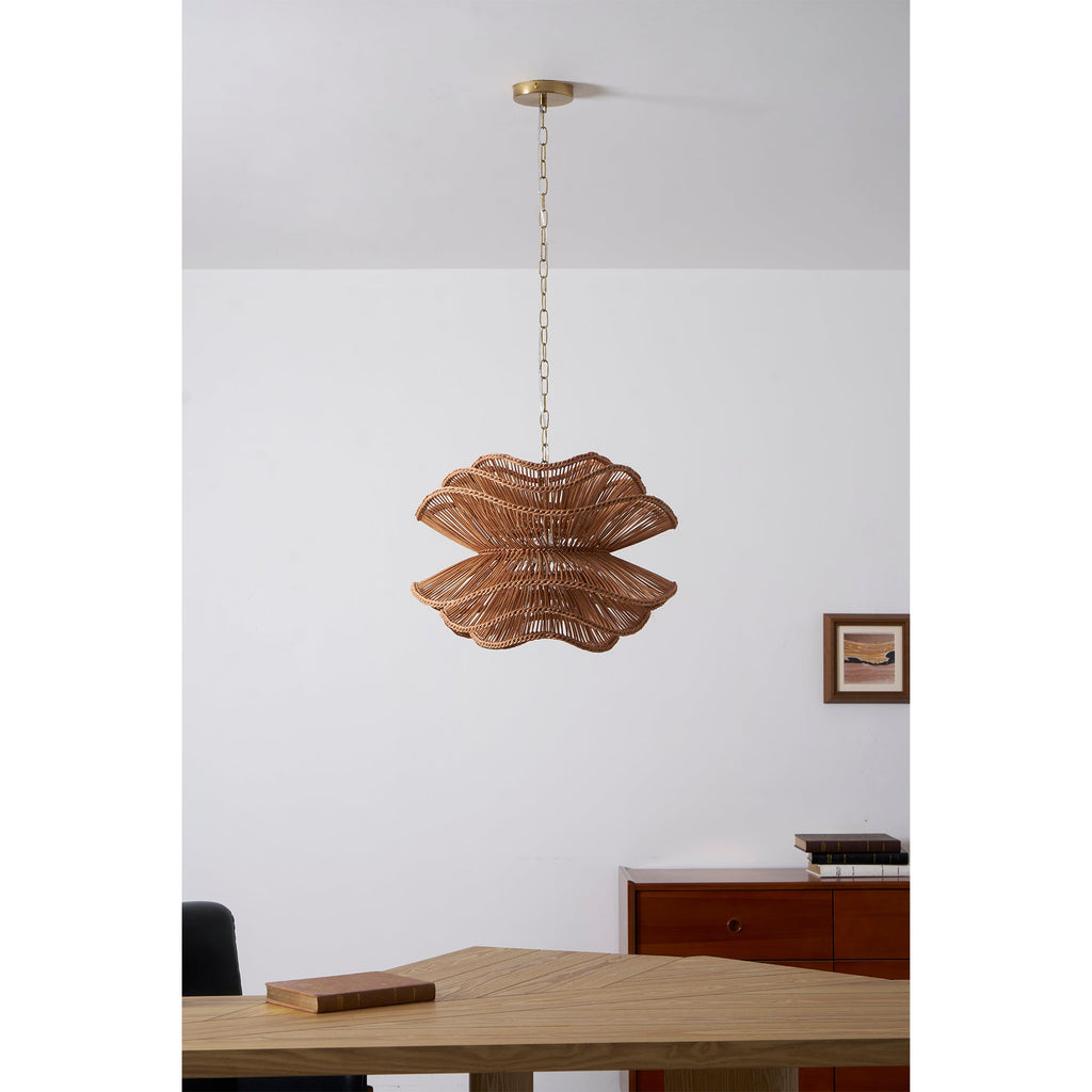 Lampadario in Rattan Alondra