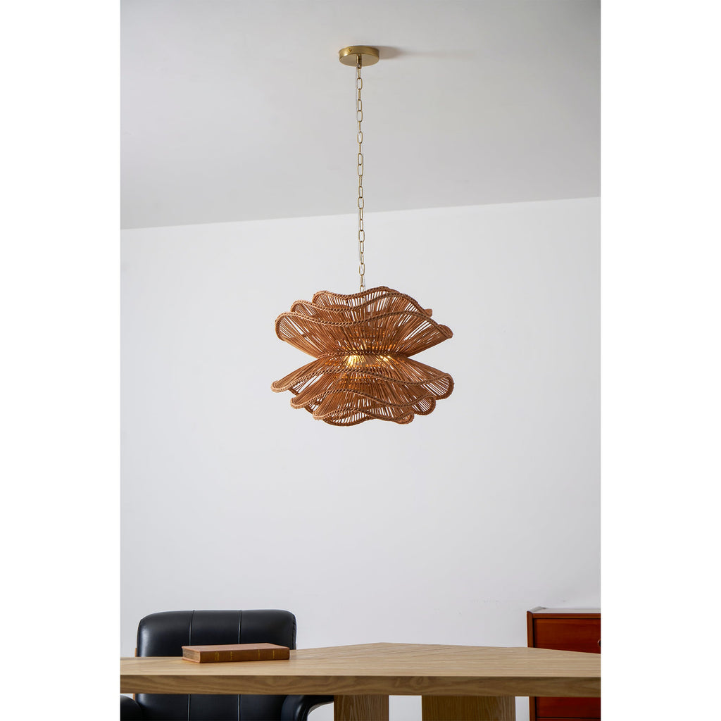 Lampadario in Rattan Alondra