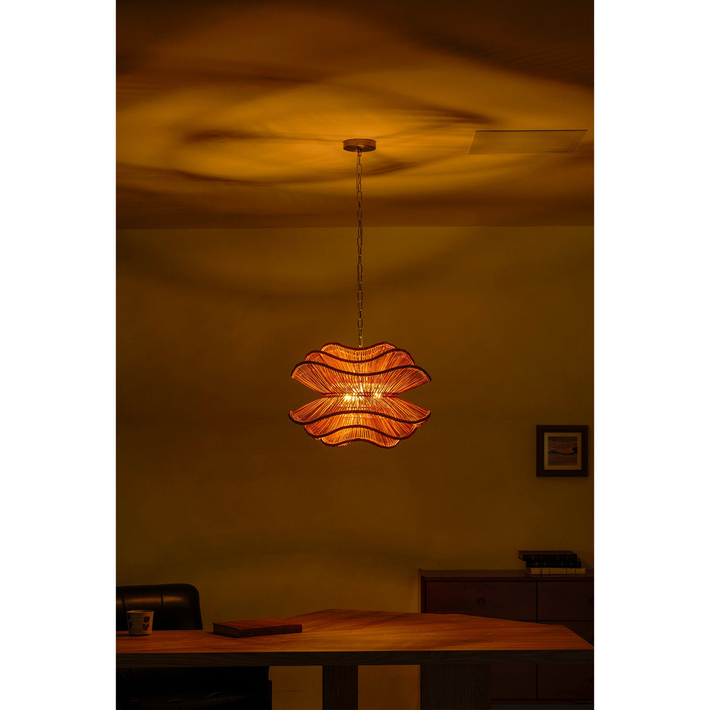 Lampadario in Rattan Alondra