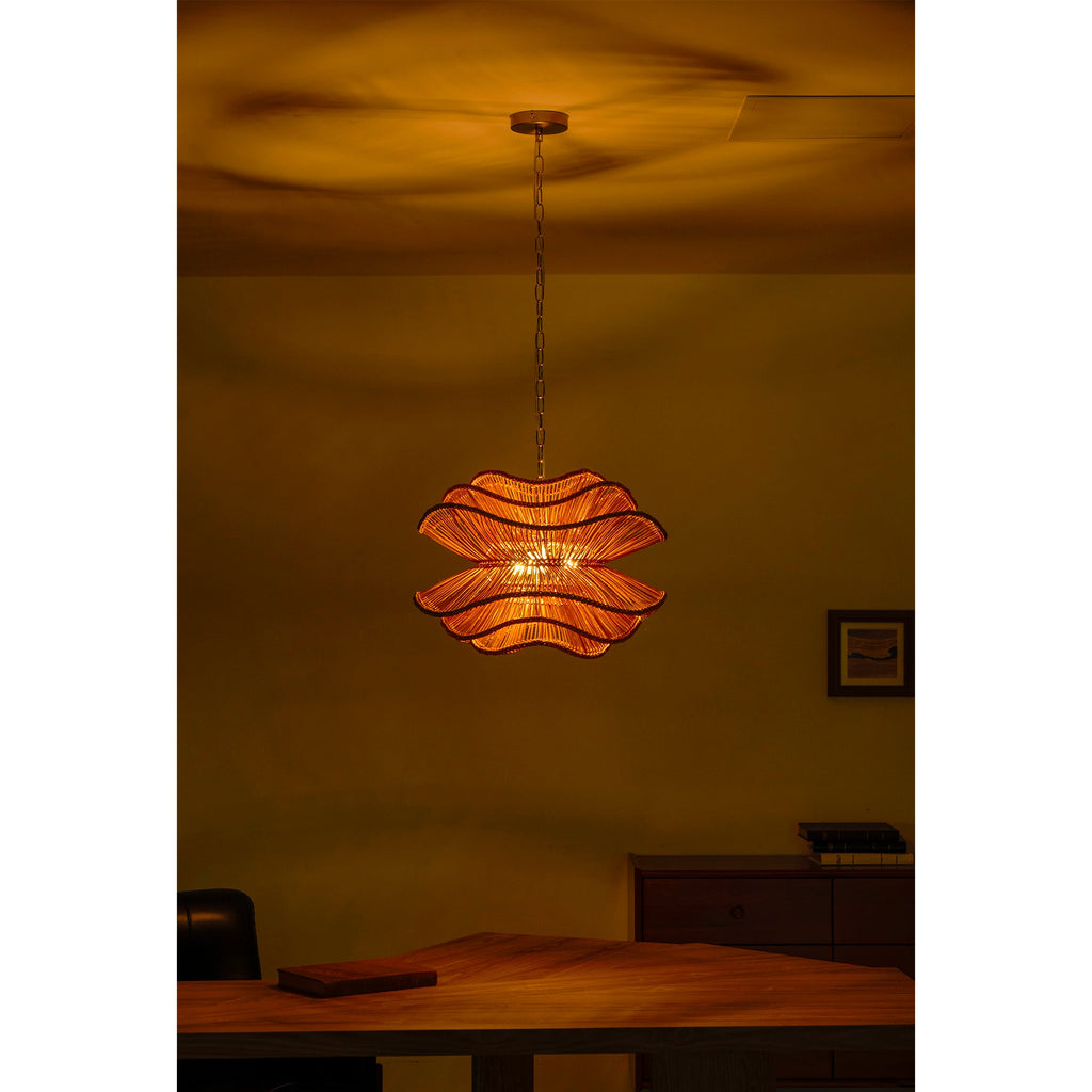 Lampadario in Rattan Alondra