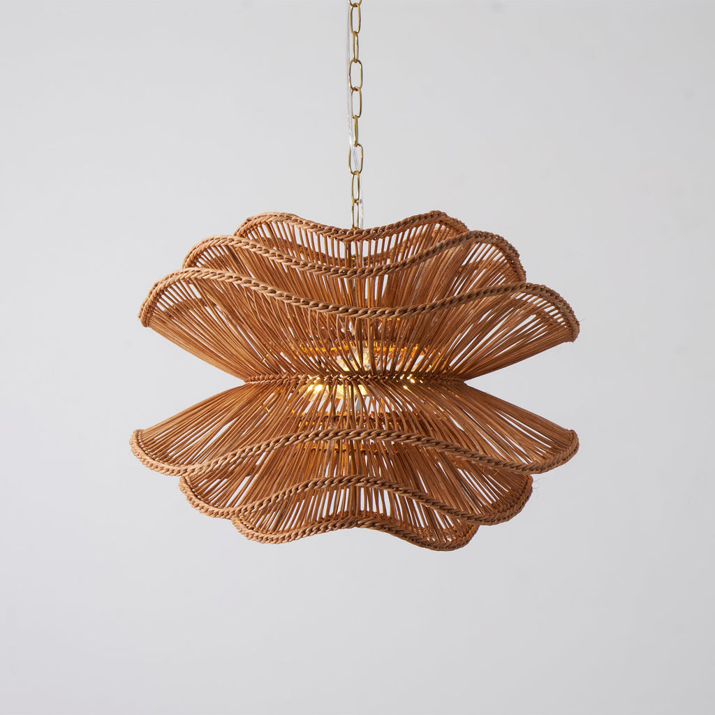 Lampadario in Rattan Alondra