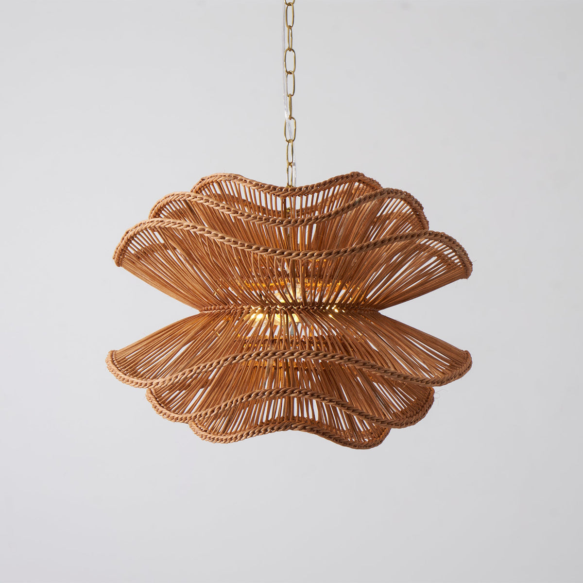 Lampadario in Rattan Alondra