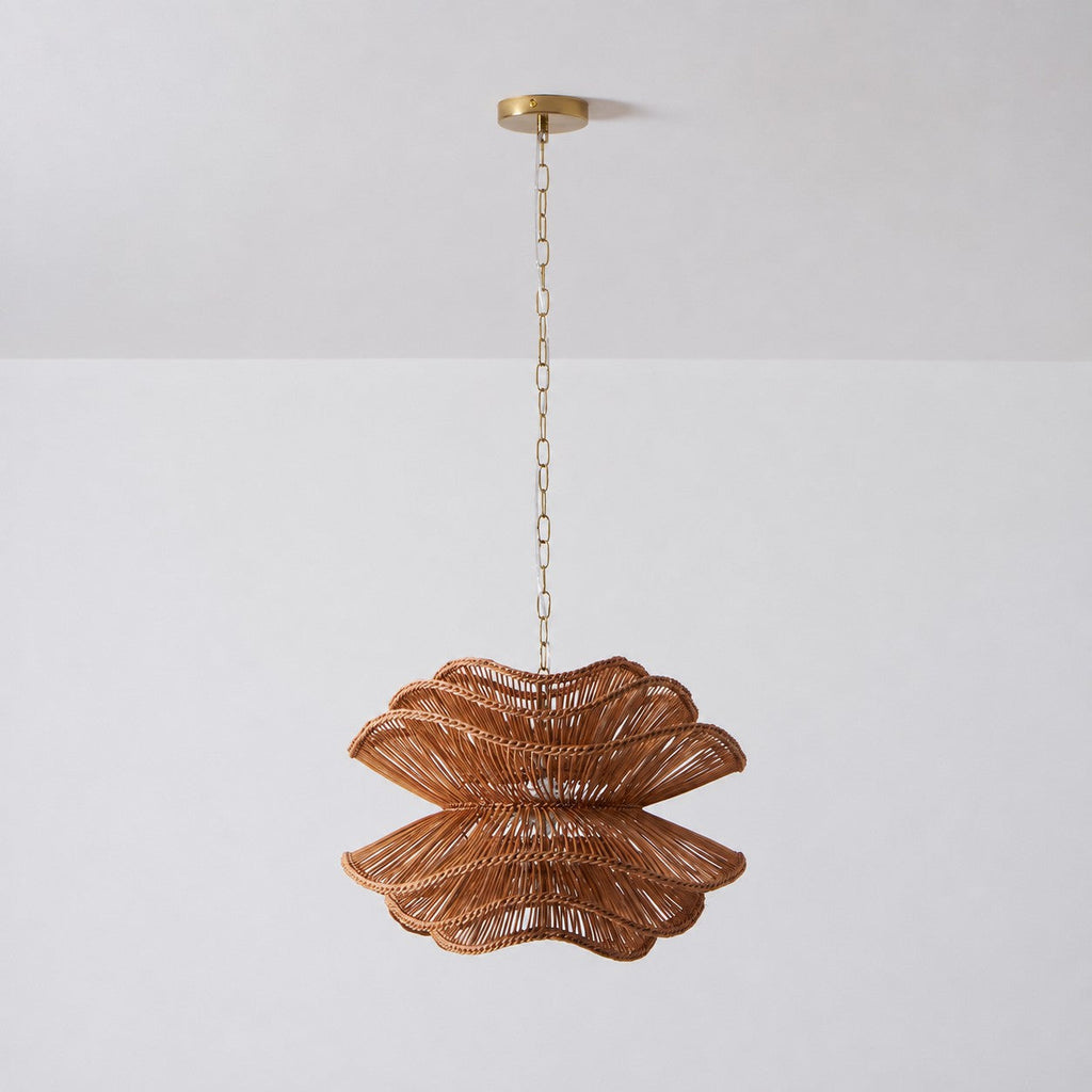 Lampadario in Rattan Alondra
