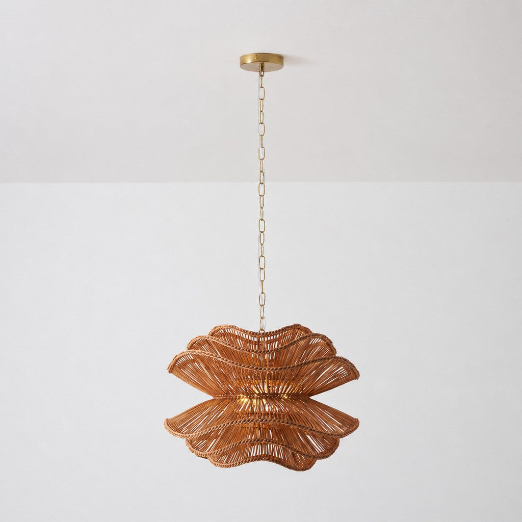 Lampadario in Rattan Alondra