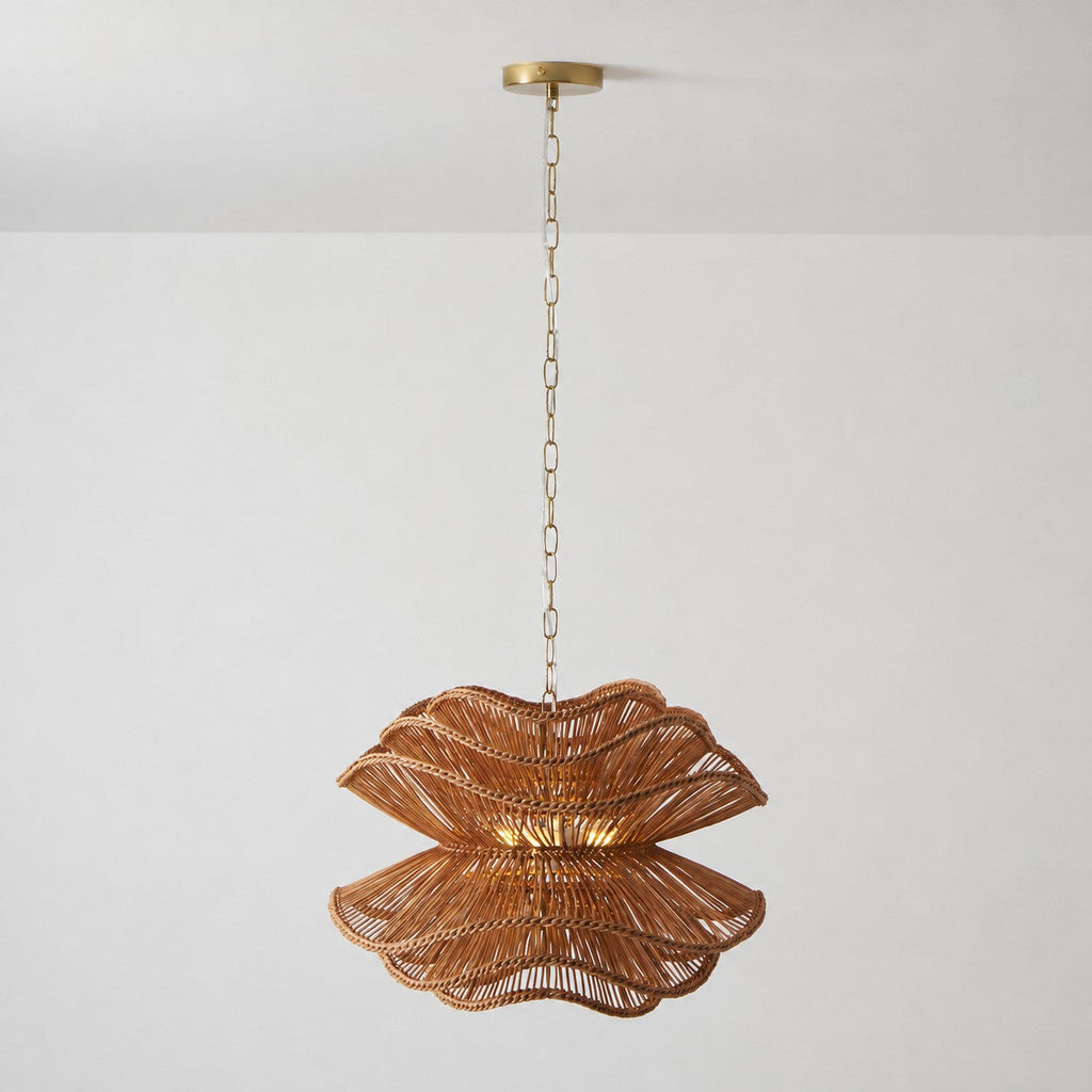 Lampadario in Rattan Alondra