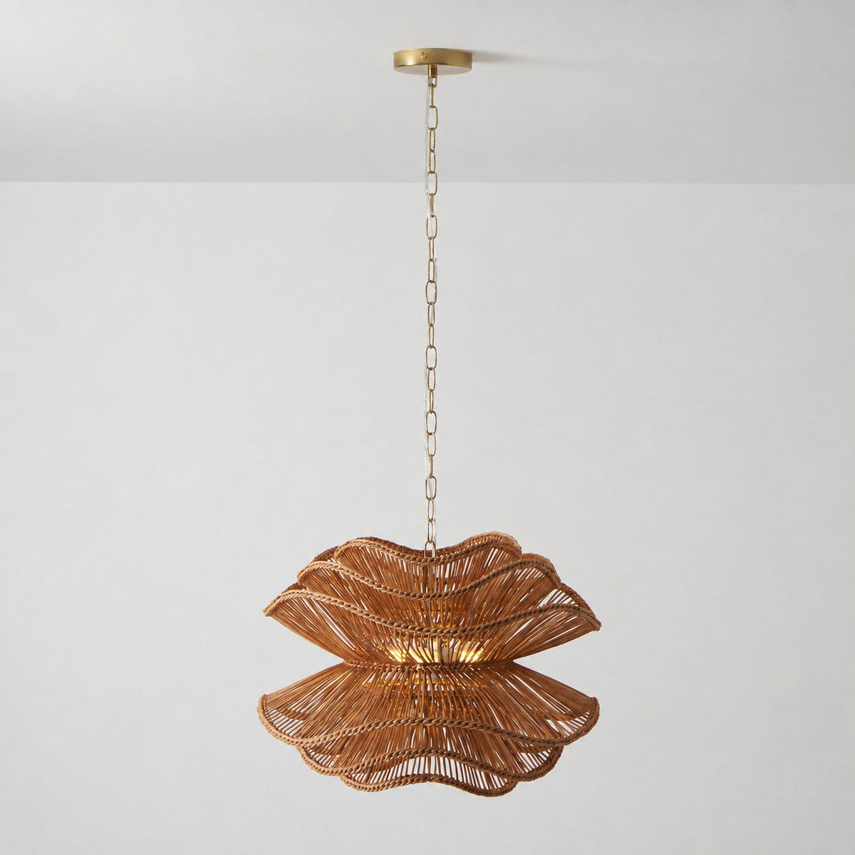 Lampadario in Rattan Alondra