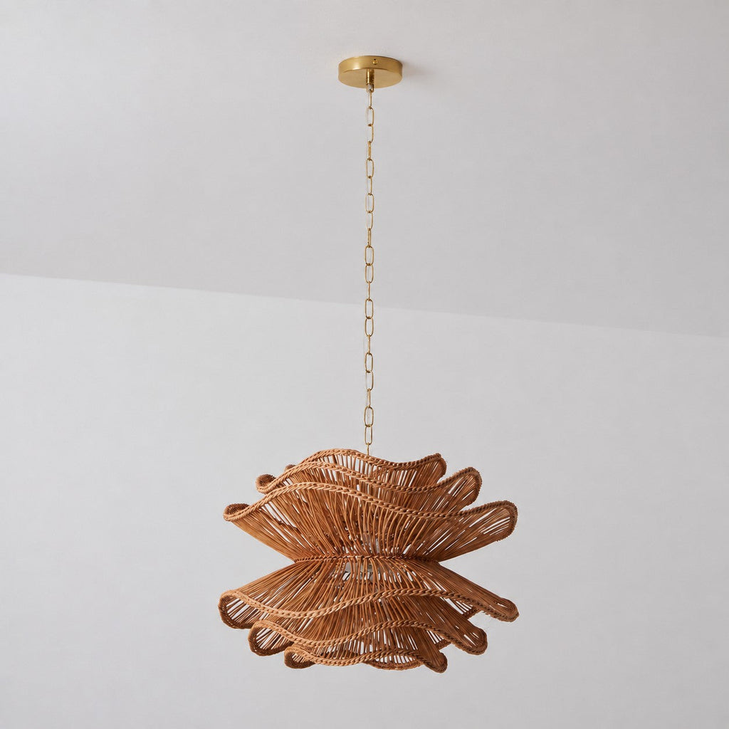 Lampadario in Rattan Alondra