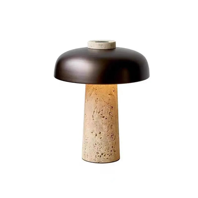 Alto Lampada da Tavolo – Travertino – Beige – Minimalista – 20W – Illuminazione Elegante per Ambienti