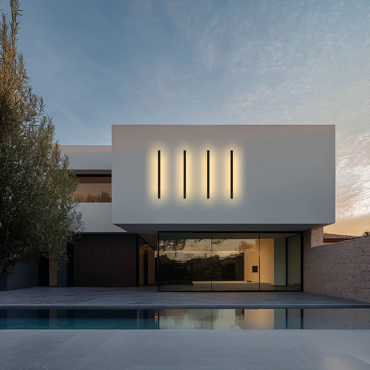 Lampada da esterno LED in alluminio – Elegante e impermeabile | Per terrazza, ingresso e soggiorno