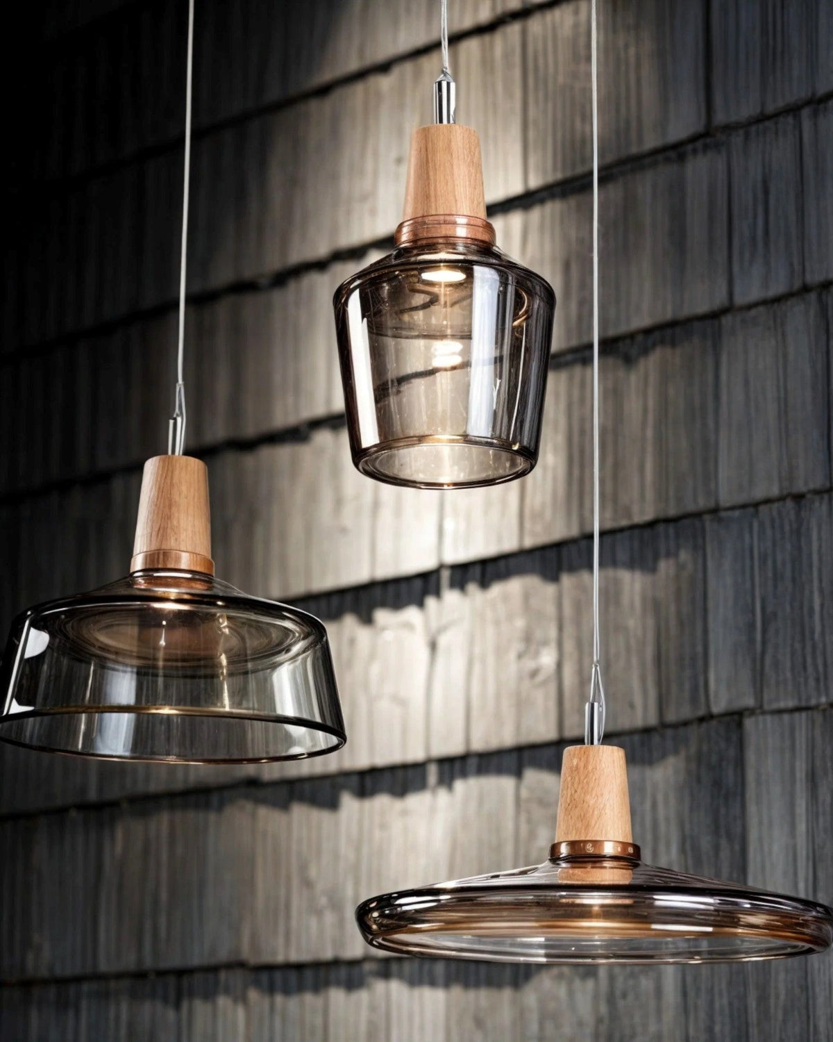 WoodenHalo Light – Moderna lampada a sospensione LED