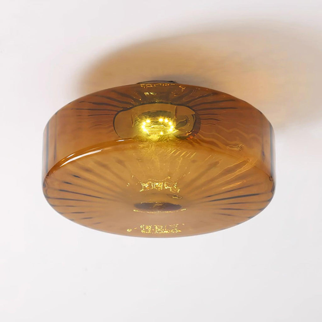 Luce da Soffitto in Vetro Ambra di Giugno