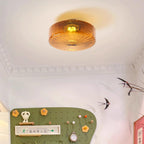 Luce da Soffitto in Vetro Ambra di Giugno
