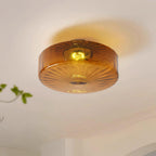 Luce da Soffitto in Vetro Ambra di Giugno