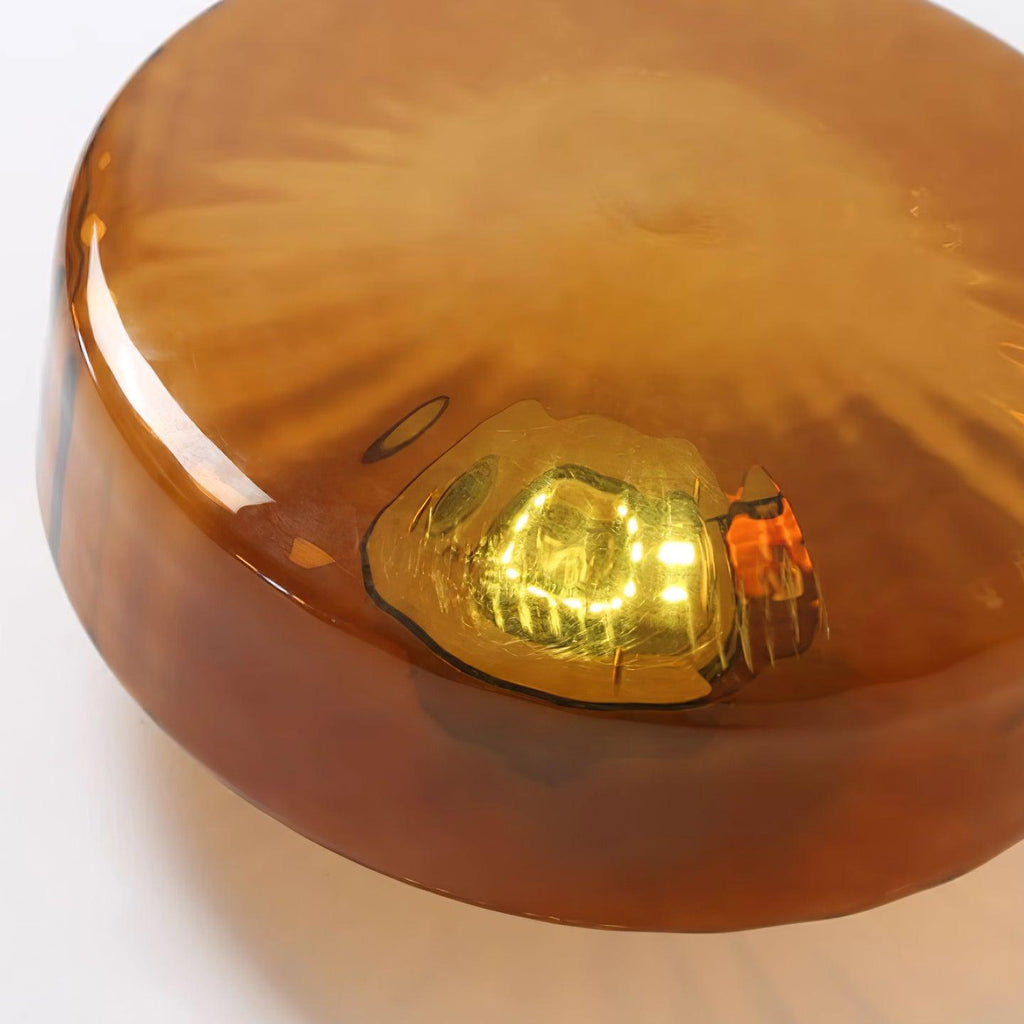 Luce da Soffitto in Vetro Ambra di Giugno