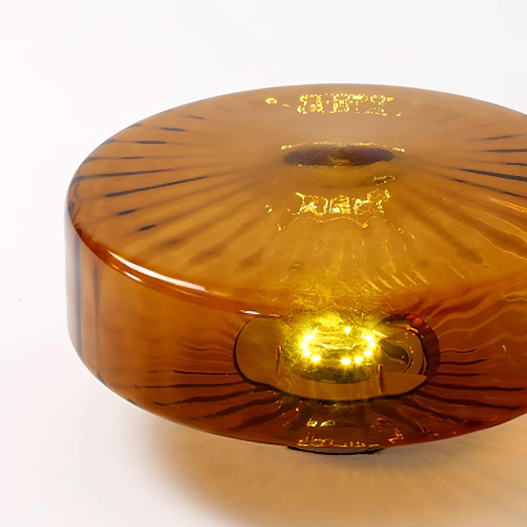Luce da Soffitto in Vetro Ambra di Giugno