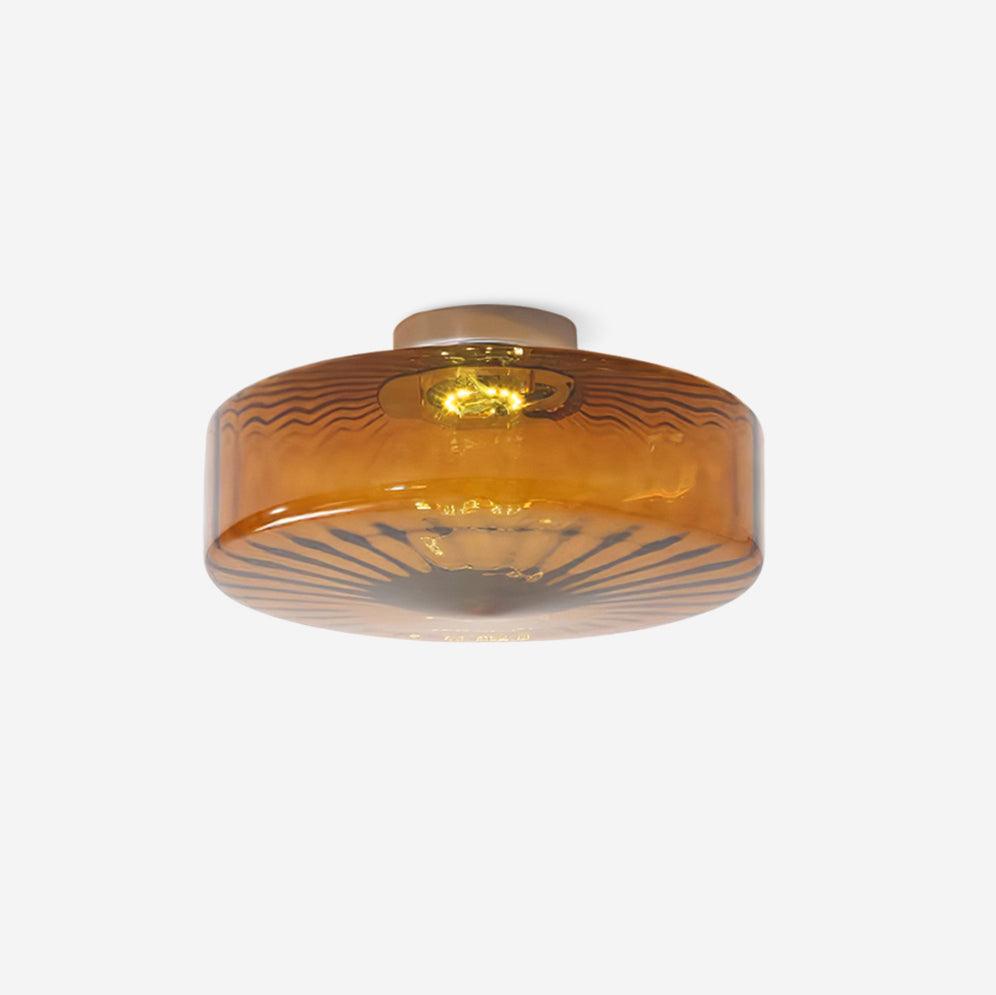 Luce da Soffitto in Vetro Ambra di Giugno