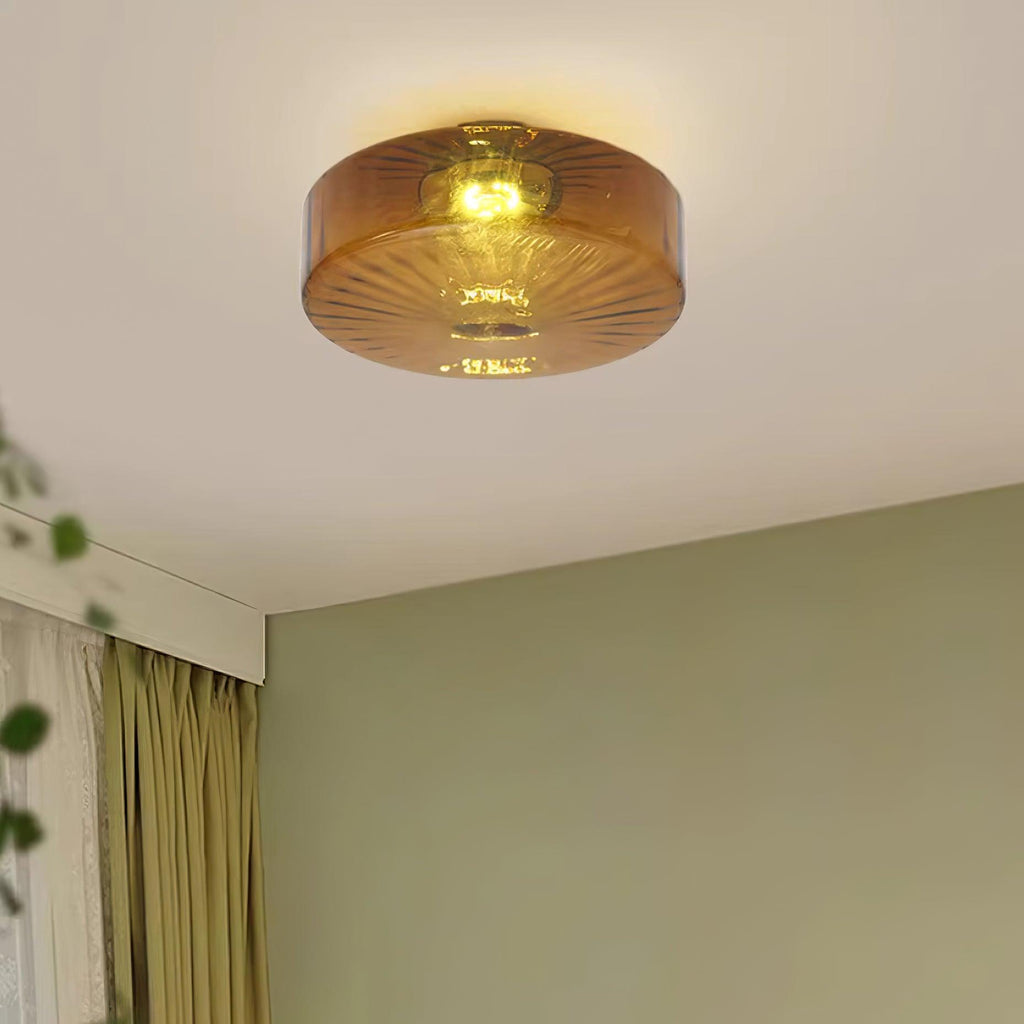 Luce da Soffitto in Vetro Ambra di Giugno