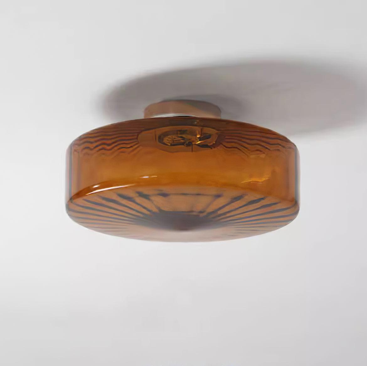 Luce da Soffitto in Vetro Ambra di Giugno