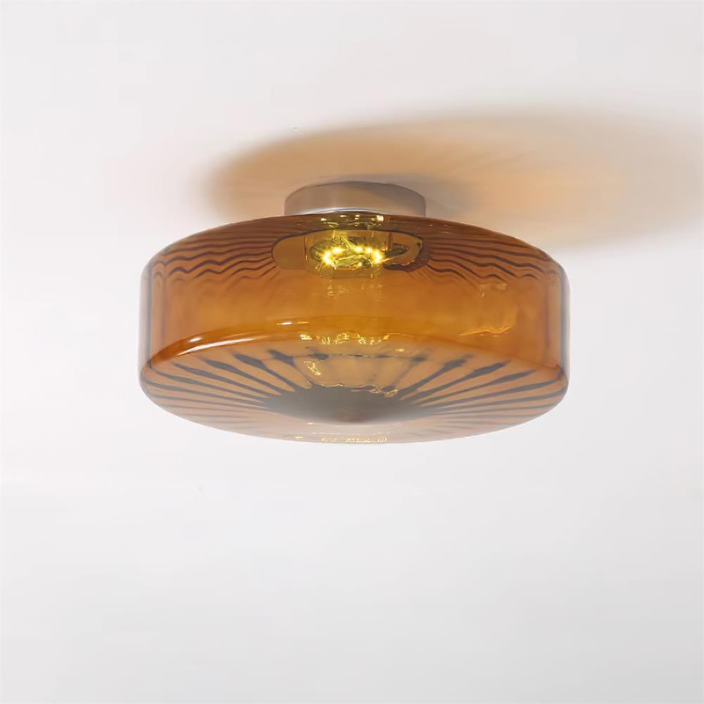 Luce da Soffitto in Vetro Ambra di Giugno