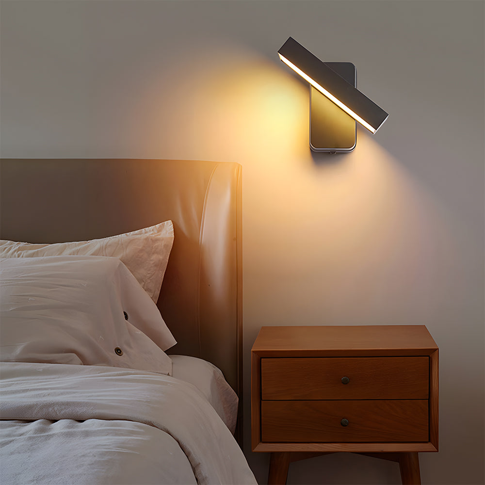 Amilo Lampada da Parete – Alluminio – Nero – 50 cm – Design Retro