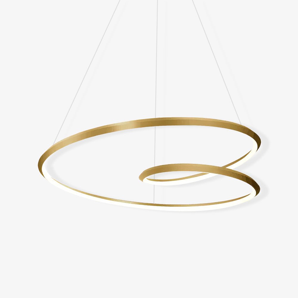 Lustra Lux Lampadario in Alluminio e Vetro Moderno