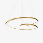 Lustra Lux Lampadario in Alluminio e Vetro Moderno
