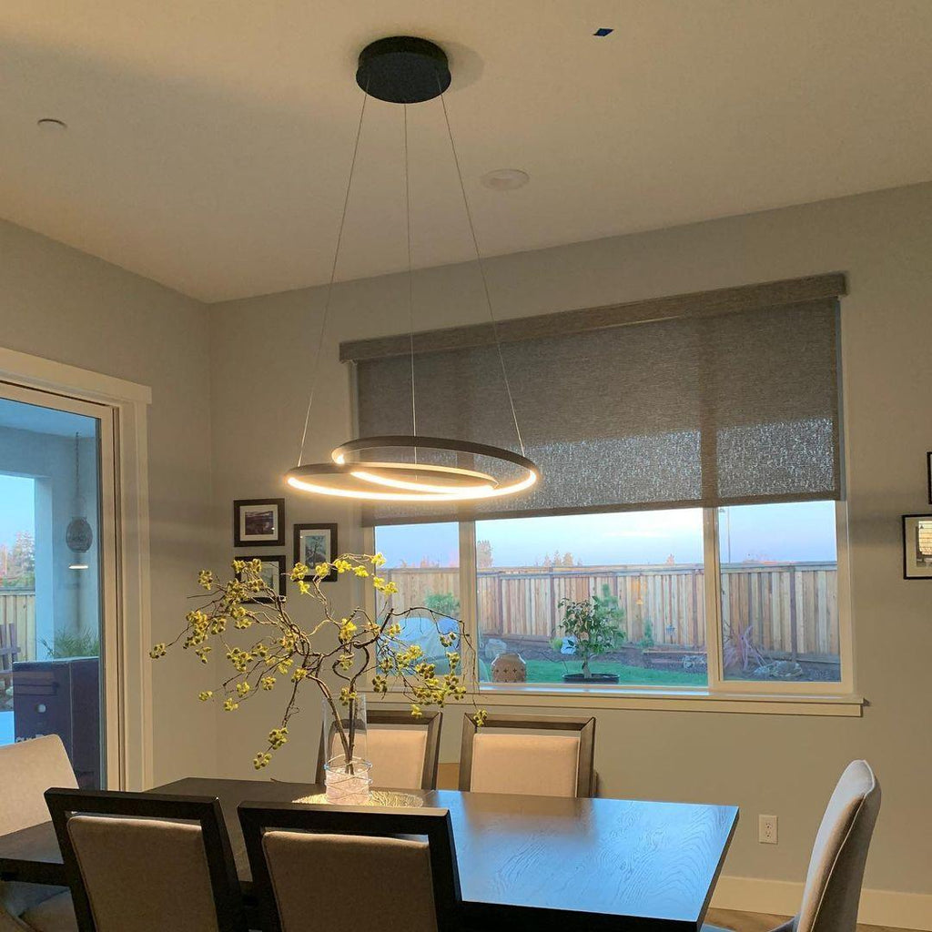 Lustra Lux Lampadario in Alluminio e Vetro Moderno