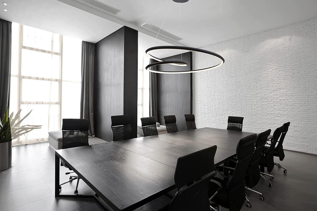 Lustra Lux Lampadario in Alluminio e Vetro Moderno
