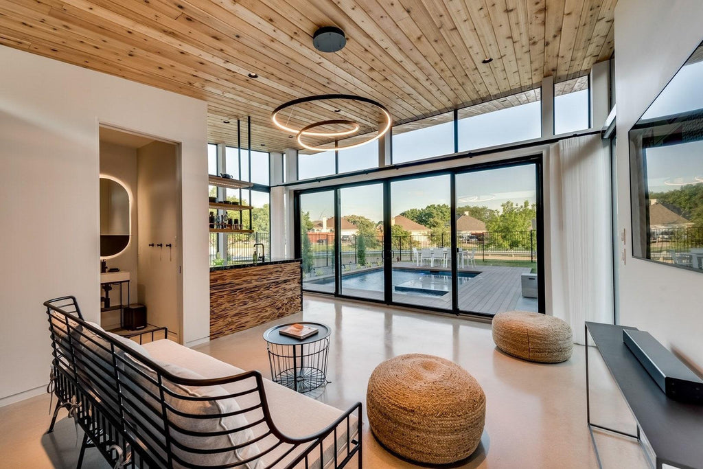 Lustra Lux Lampadario in Alluminio e Vetro Moderno
