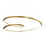 Lustra Lux Lampadario in Alluminio e Vetro Moderno