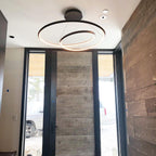 Lustra Lux Lampadario in Alluminio e Vetro Moderno