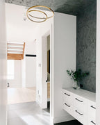Lustra Lux Lampadario in Alluminio e Vetro Moderno