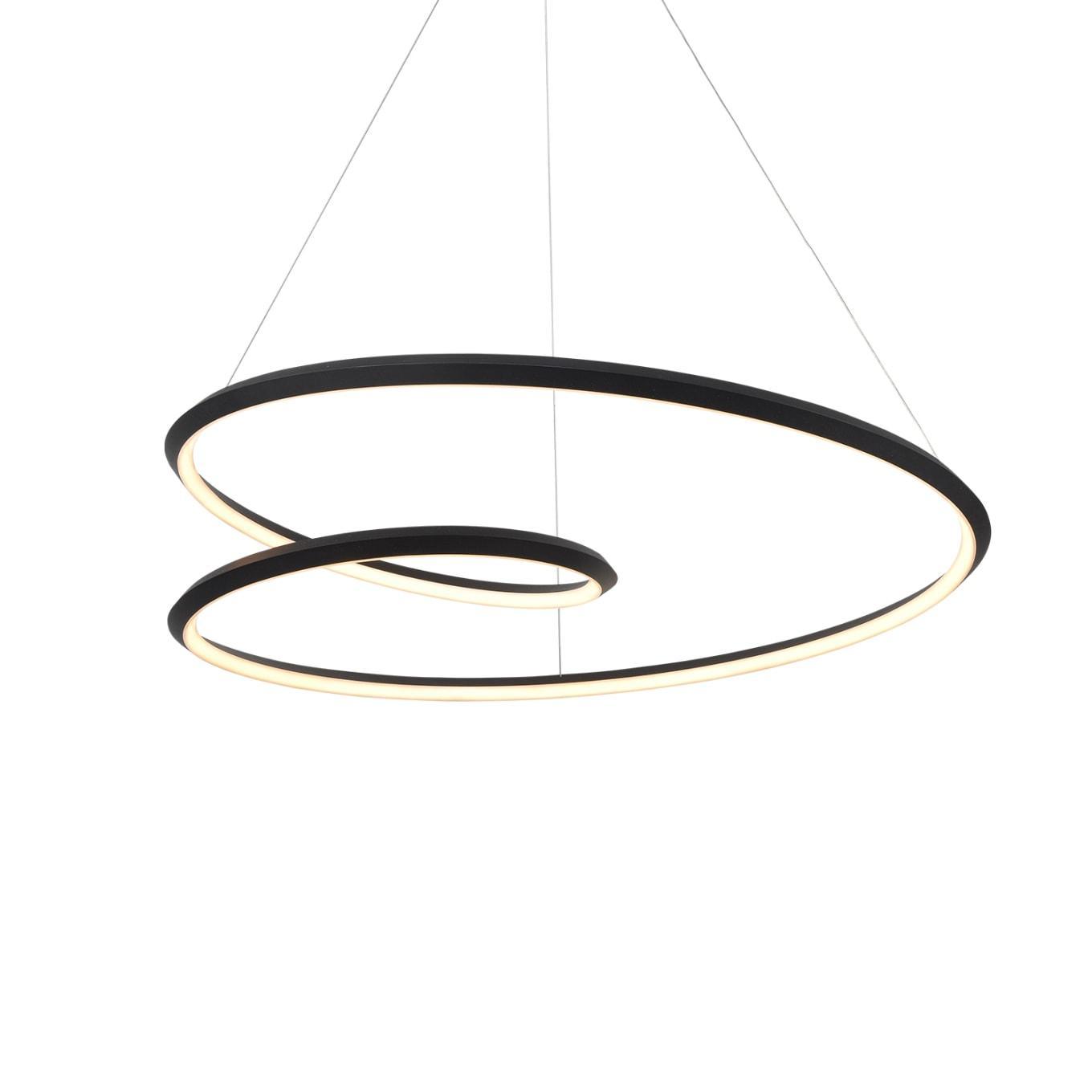 Lustra Lux Lampadario in Alluminio e Vetro Moderno