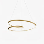Lustra Lux Lampadario in Alluminio e Vetro Moderno